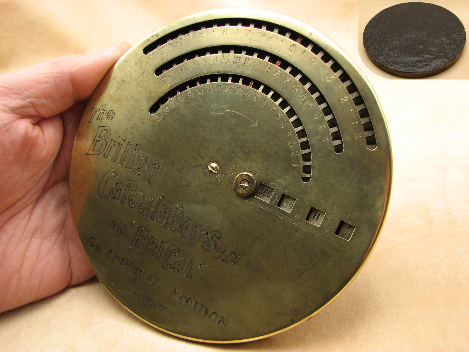 The British Calculator Brical money calculating machine, circa 1915